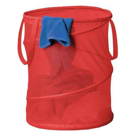 Honey-Can-Do Pop Up Hamper, Red HMP-01261