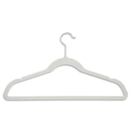 Honey-Can-Do Suit Hanger, White, PK20 HNG-01051