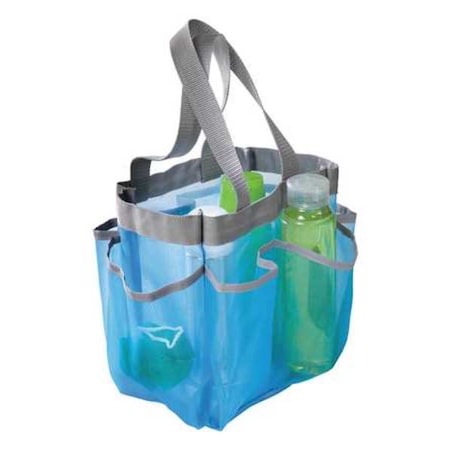 Honey-Can-Do Fabric Shower Tote Blue SFT-01103