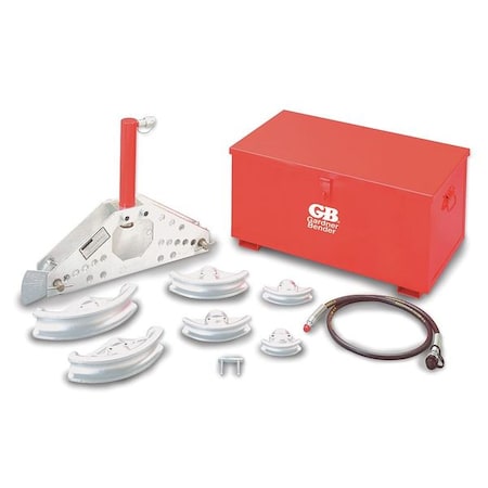 Gardner Bender Hydraulic Pipe Bender, 8 Shoes, 1/2 to 2 in Size Range 3-5/16 to 9-1/2 in Bend Radius B316S