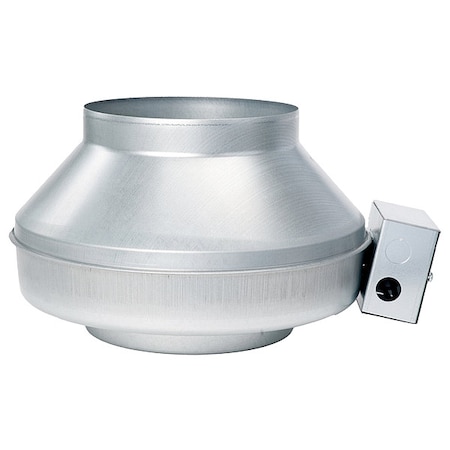 Fantech Steel 13"D, 15.3"H, 8"W Inline Duct Fan 56001