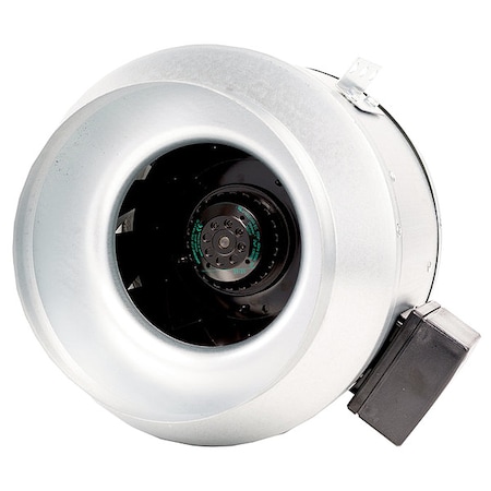 Fantech Steel 10 in Dia, 15.5 in H, 12.5"WInlne Duct Fan 49838