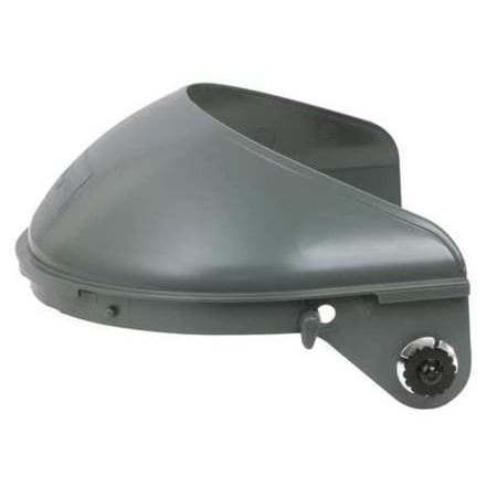 Fibre-Metal By Honeywell Headgear, Black Visor, Plastic, Ratchet Suspension, Gray F4400