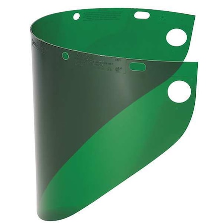 Fibre-Metal By Honeywell Faceshield Window, Green Visor, 8 in Height, Uncoated Lens, Green 4178DGN