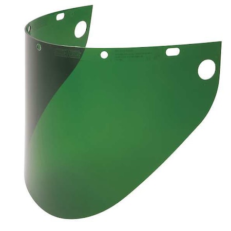 Fibre-Metal By Honeywell Faceshield Window, Green Visor, 9 3/4 in Height, Uncoated Lens, Green 4199DGN