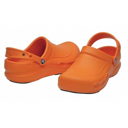 Crocs Slip-On Shoes w/Strap, Orange, Sz 5, PR 010100-810-168