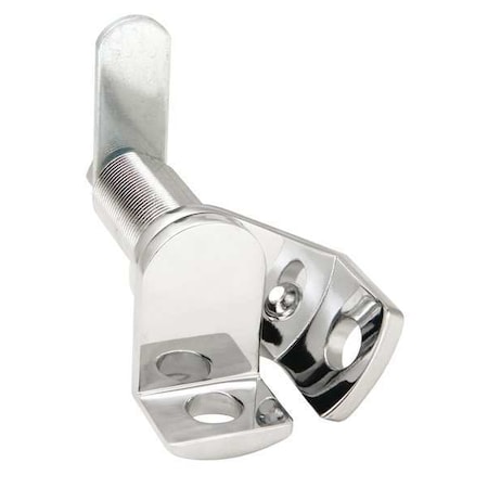 Ccl Keyless Padlockable Cam Locks, Chrome, 1 1/8 in For Door Thickness, 0 Number of Keys 59020