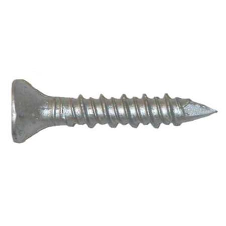 Red Head Tapcon Masonry Screw, 1/4" Dia., Flat, 1 1/4 in L, 410 Stainless Steel Silver Climashield, 100 PK 3373907