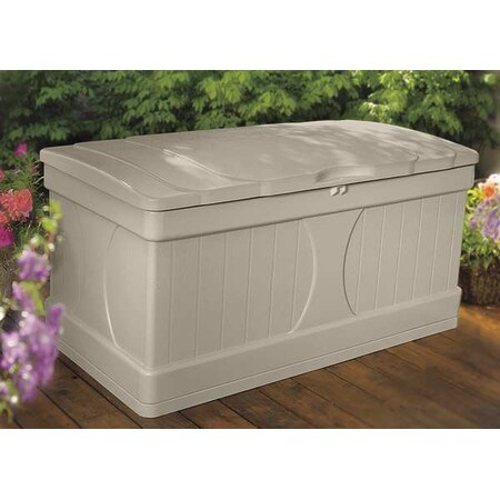 Suncast 99 gal Resin Deck Box, Light Taupe DB9000