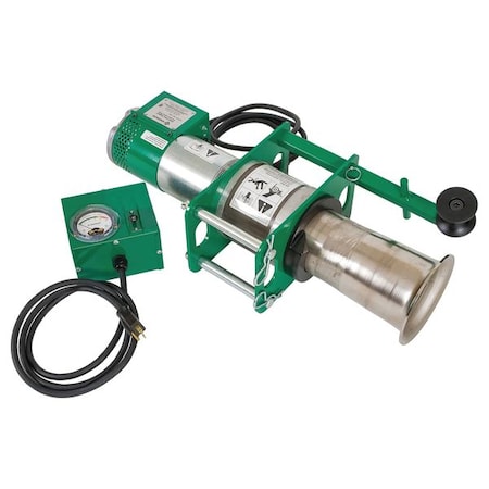 Greenlee Cable Puller, 8000 lb, 120V, w/Force Gauge 08000