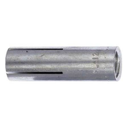 Red Head Multi-Set II Flush Embedment Anchor, 1/2" Dia, 2" L, Carbon Steel Plain, 50 PK CL-12