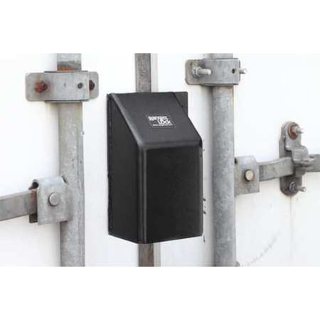 Ranger Lock Padlock Guard, Hardened Steel, Blk, 4"L RGLB-1L-USA
