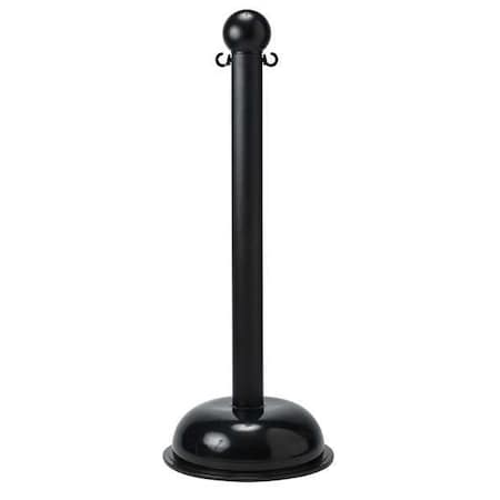 Zoro Select Barrier Post, 41 In. H, Black, PK6 92119