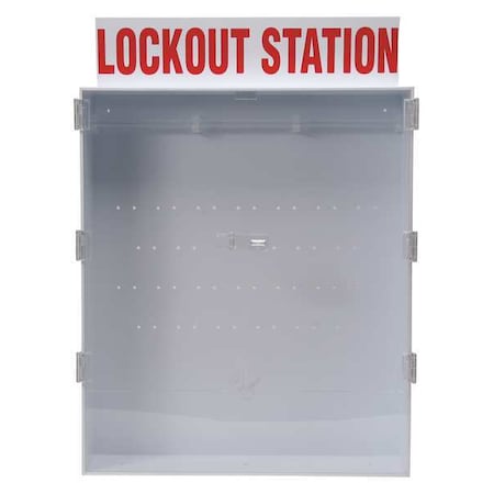 Brady Lockout Station, Unfilled, Red/White 50996