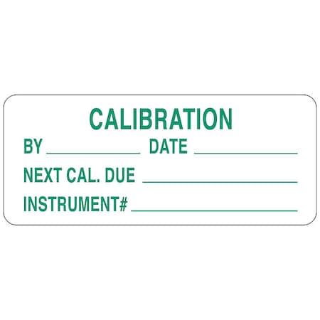 Brady Inspection Label, Identification, Polyester, 5/8 in H x 1 1/2 in W, Green, Rectangle, 364 PK 42211