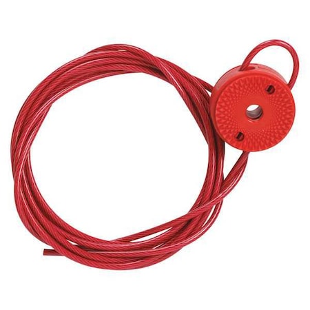 Brady Lockout Cable, 8 ft. L 51395