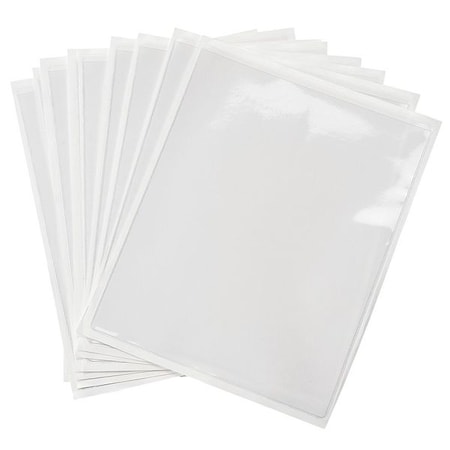 Brady Shop Envelope, Vinyl, 11 1/2 in H x 9 in W, Clear, 10 PK 50961