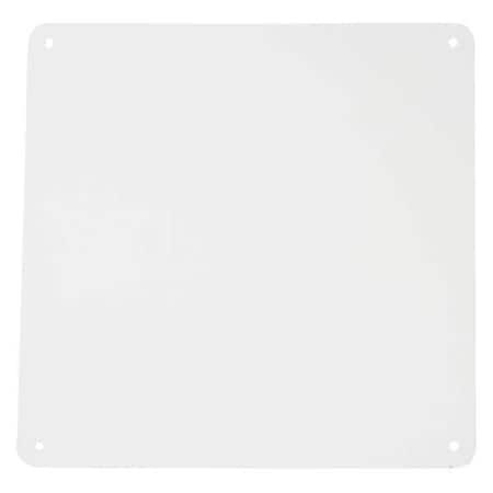 Brady Blank Sign, No Text, Acrylic, White 106465