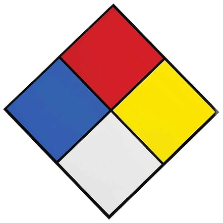 Brady NFPA Sign, 7 1/2 in Height, 7 1/2 in Width, Diamond 58502