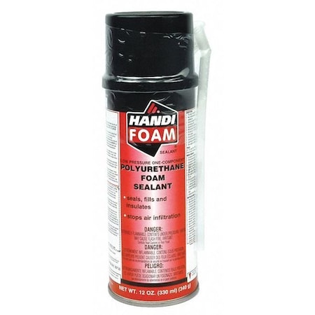 Handi-Foam Spray Foam Sealant, 12 oz, Cream, 12 PK P30002