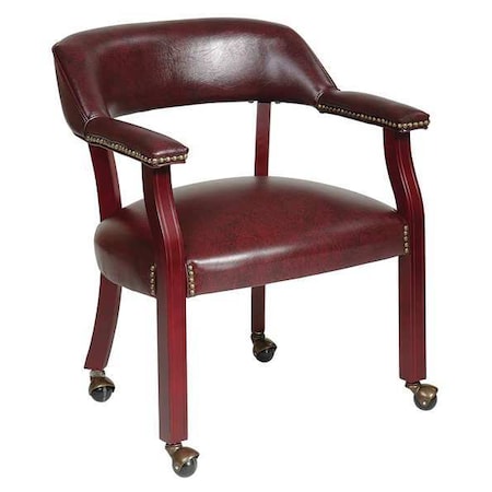 Office Star Collection: Traditional Traditional Guest Chair, Ox Blood Seat, Ox Blood Back, 24 1/2" W 23-1/2" L TV231-JT4
