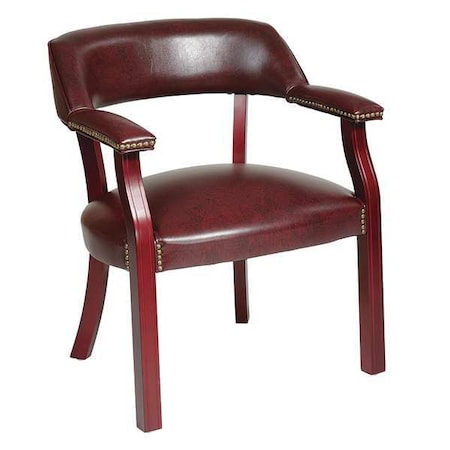 Office Star Collection: Traditional Traditional Guest Chair, Ox Blood Seat, Ox Blood Back, 24 1/2" W 24-1/2" L TV230-JT4