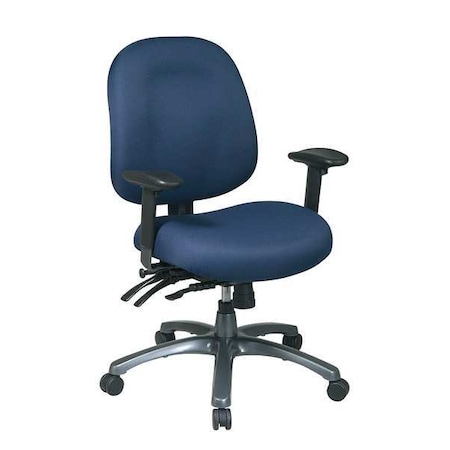 Office Star Desk Chair Desk Chair, Adjustable Arms, 22" Height, Fabric 8512-225