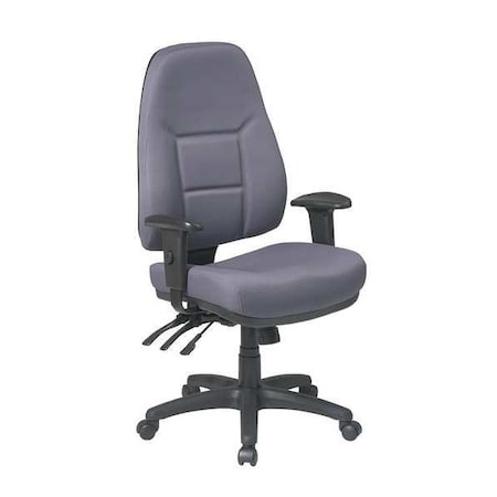 Office Star Desk Chair Desk Chair, Adjustable Arms, 21-1/2" Height, Fabric 2907-226