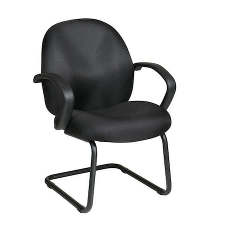 Office Star BlackGuest Chair, 23"W27"L45"H, Fixed, FabricSeat, Work SmartSeries EX2655-231