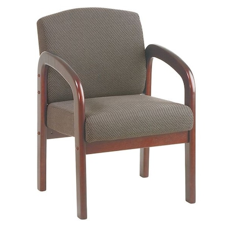 Office Star TaupeGuest Chair, 23"W26"L34"H, Fixed, FabricSeat, Work SmartSeries WD383-316