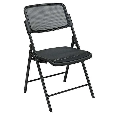 Office Star Folding Chair, Black, PK2 81308