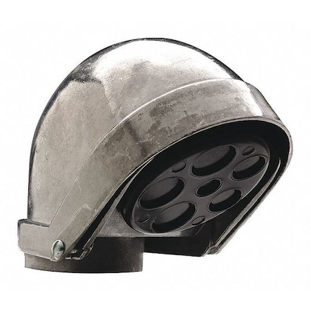 Hubbell Killark Conduit Fitting 2 in, Threaded, Aluminum, Plain, Silver FB-765