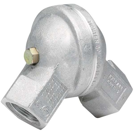 Hubbell Killark IMC Elbow, 1/2 in, Aluminum, Zinc Plated, Silver GUFS-1