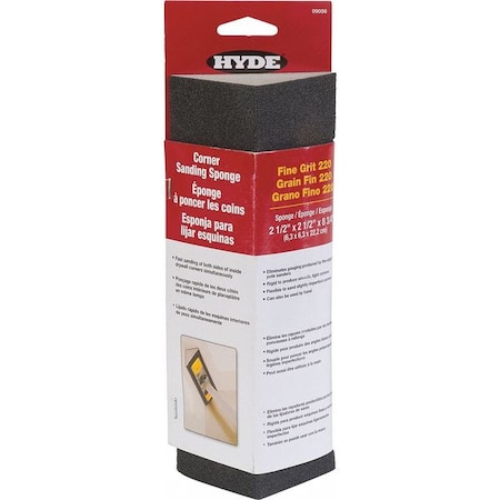 Hyde Triangular Sanding Sponge, 220 Fine Grit 09056
