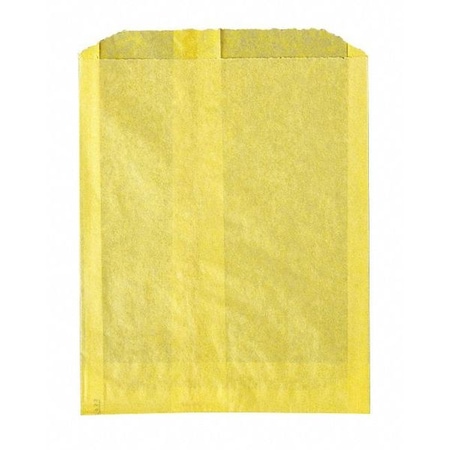 Value Brand Canary Yellow Grease Proof Sandwich Bags, 6 x 3/4 x 7 1/4", PK2000 E-7040