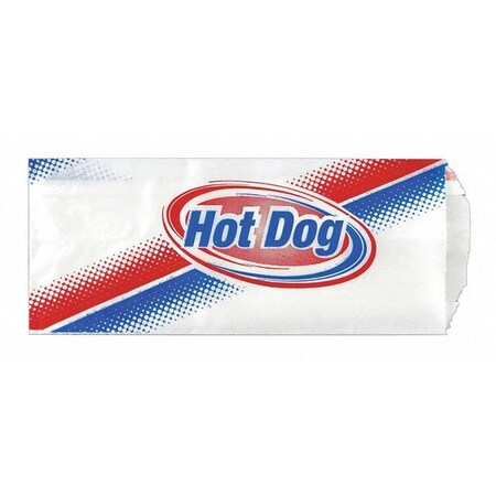 ダンボール売り(*´꒳`*) Value Brand Printed Paper Hot Dog Bags, 3 1/2 x 1 1/2 x 8 1