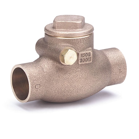 Milwaukee Valve 1/2" Sweat Bronze Swing Check Valve 1509 1/2"