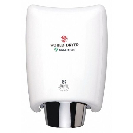 Smartdri Hand Dryer, 208-240V, Aluminum, White K4-974A2