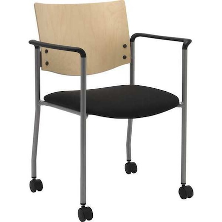 Kfi Side/Guest Chair, w/Arms, Casters CS1311SL-SP22-2902