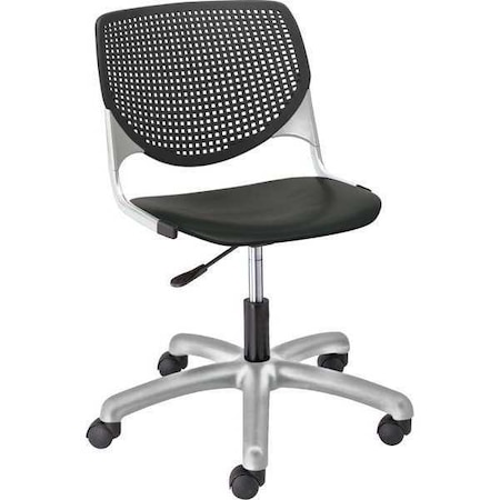 Kfi Task Chair, 15-1/2" to 20", Black TK2300-P10