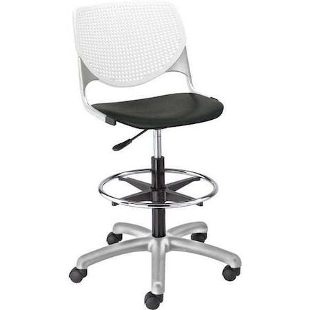 Kfi Poly Adjustable Stool, Perforated Back DS2300-BP08-SP10