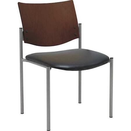 Kfi Side/Guest Chair, Armless, Wood Back 1310SL-SP28-3906