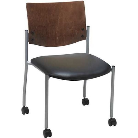 Kfi Side/Guest Chair, Armless, w/Casters CS1310SL-SP28-3906