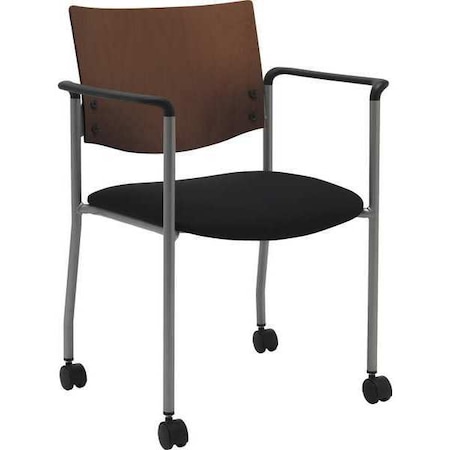 Kfi Side/Guest Chair, w/Arms, Casters CS1311SL-SP28-2902