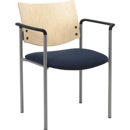 Kfi Side/Guest Chair, w/Arms, Wood Back 1311SL-SP22-2310