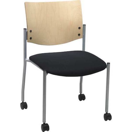 Kfi Side/Guest Chair, Armless, w/Casters CS1310SL-SP22-2902