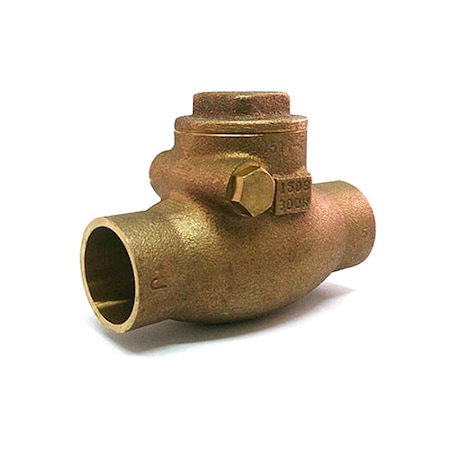 Milwaukee Valve 1/2" Solder Bronze Swing Check Valve 1510T 1/2