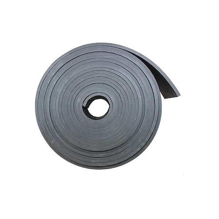 Zoro Select Rubber Roll, SBR, Blk 1515-3/8X6X10