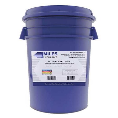 MILES LUBRICANTS Metal Working Cleaner, Concentrate, 5 gal. MM2000203