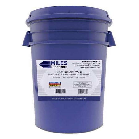 MILES LUBRICANTS Full Synthetic Cutting Fluid, 5 gal., Pail MM2001003